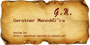 Gerstner Menodóra névjegykártya